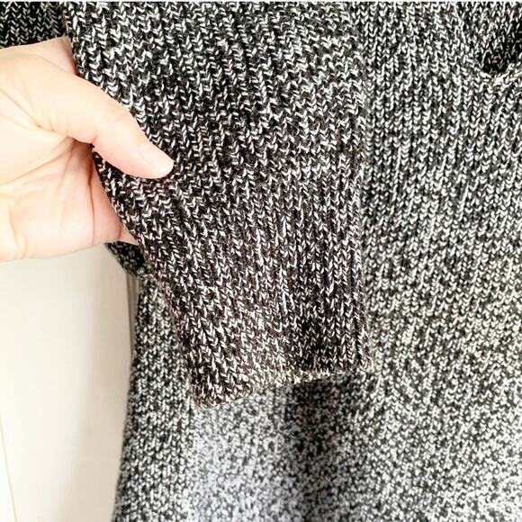 Athleta Switchback Merino Wool Blend Marled Sweater V-Neck Side Vent Knit XS - Picture 5 of 13